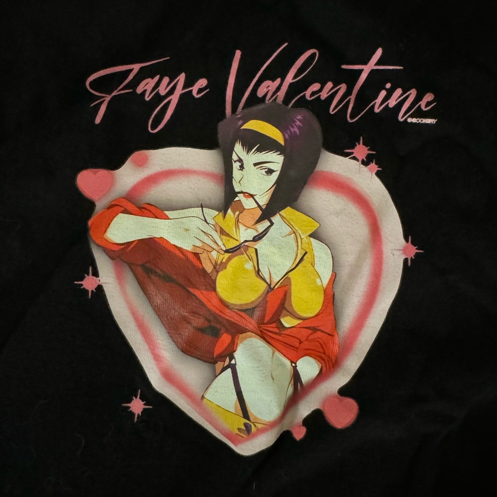 Faye Valentine heart shirt